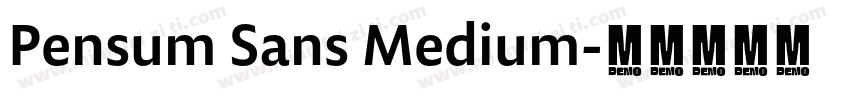 Pensum Sans Medium字体转换